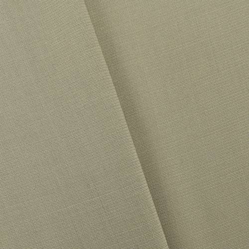 1 1/2 YD PC-Beige Tropical Wool Blend Semi-Opaque Basketweave Shirting Fabric