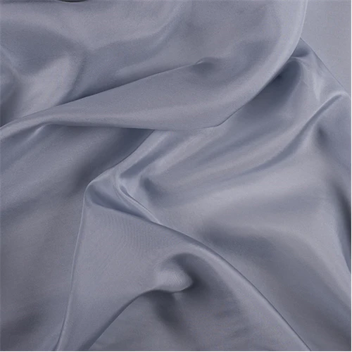 1 1/2 YD PC-Runway Silks Steel Blue Silk Crepe de Chine Fabric - Reorderable