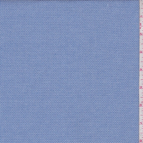 1 1/2 YD PC-Sapphire Blue Dobby Lattice Shirting Fabric