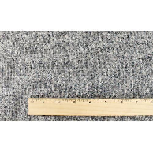 1 1/4 YD PC- Navy/Mist Ivory/Gray Brushed Back Textured Sweater Knit Fabric - Image 2