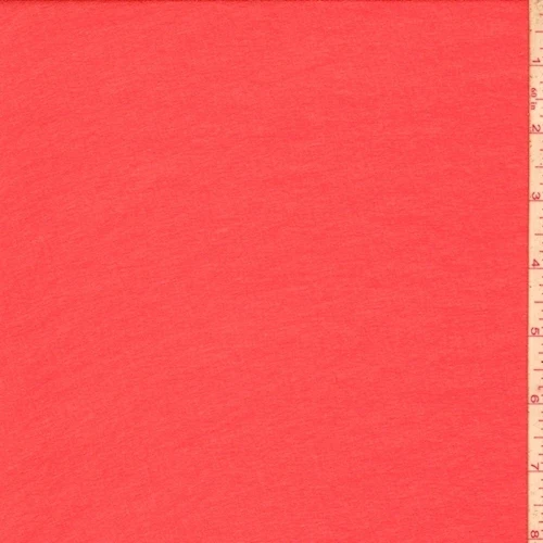 1 3/4 YD PC-Bright Poppy Silk Georgette Chiffon Fabric