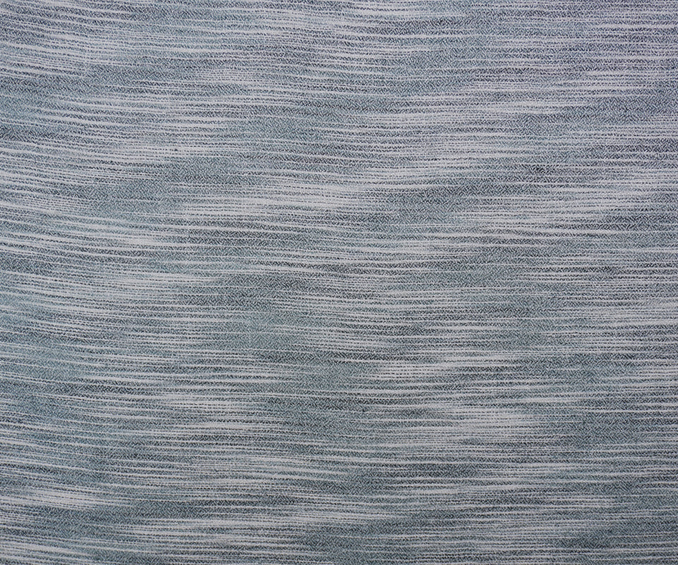 1 3/4 YD PC-Gray-White Rayon Slub Printed Dobby Woven Fabric - Image 3