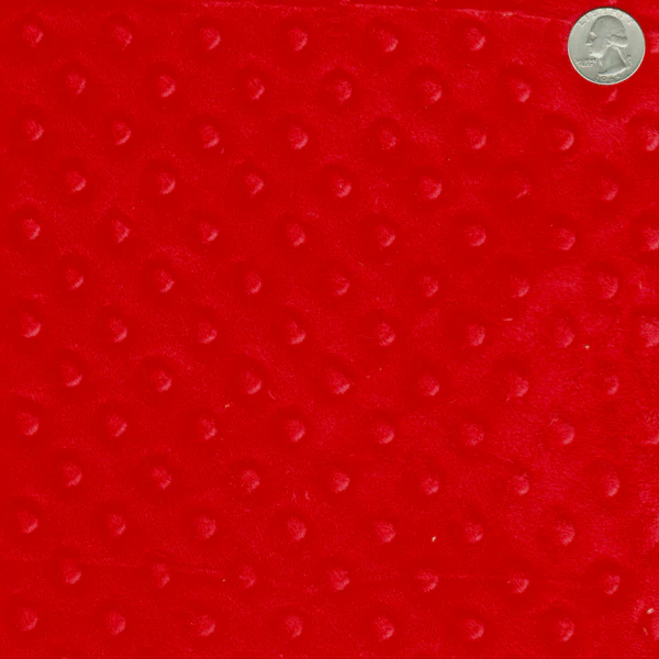 12 YD Bolt-Red Minky Dot Fabric