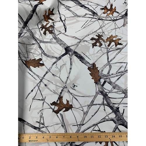 12 YD Bolt-True Timber Snowfall Rhino Canvas Fabric - Image 2