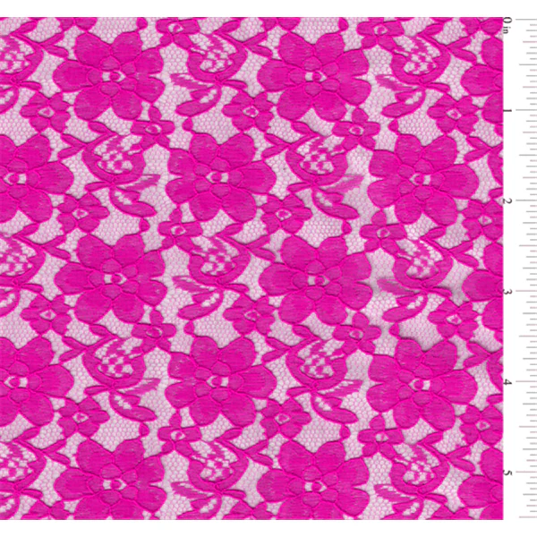 17 YD Bolt-Fuschia Lace Fabric