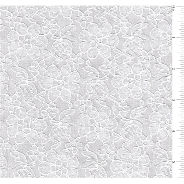 17 YD Bolt-White Lace Fabric