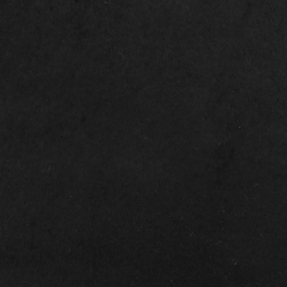 2 5/8 YD PC-Comfort Black Solid Wool Cotton Brushed Woven Jacketing Fabric - Image 3