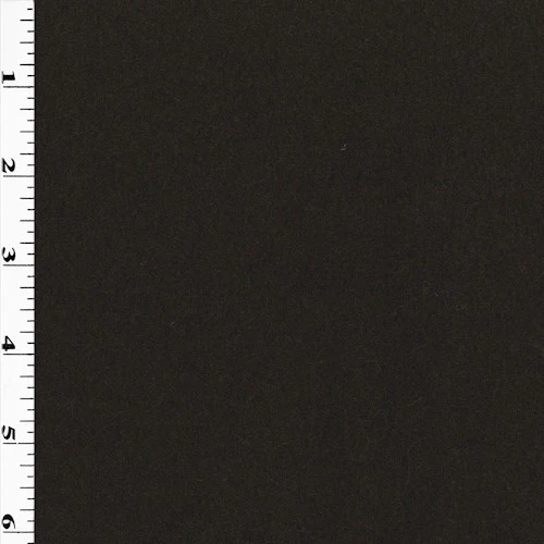 2 YD PC-Dark Brown Melton Wool Blend Jacketing Fabric