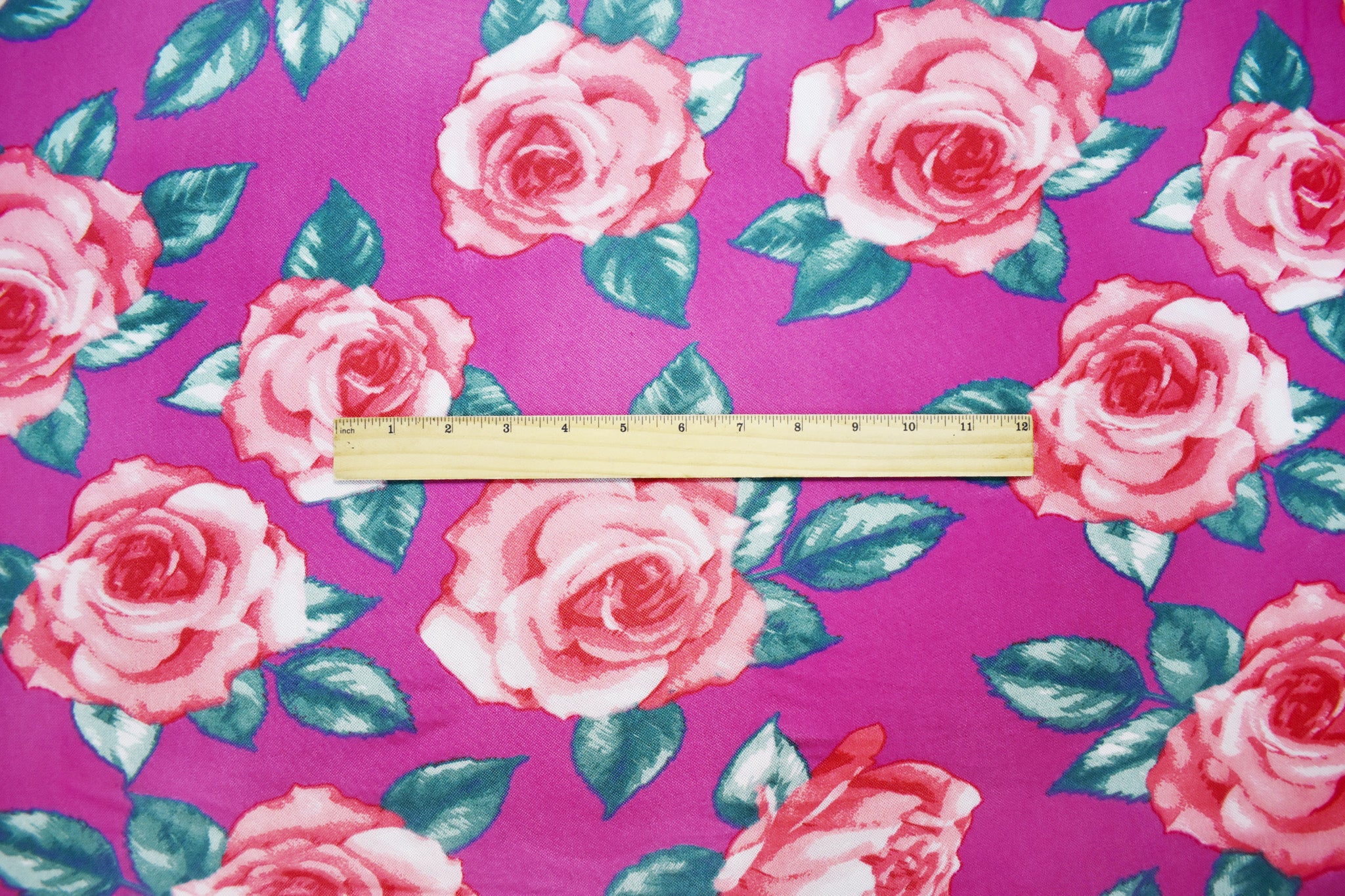 2 YD PC-Pink-Multi Poly Stretch Spandex Floral Printed Mesh Knit Fabric - Image 4
