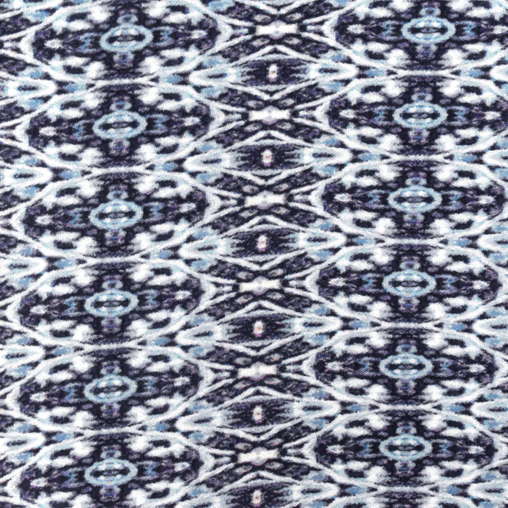2 YD PC-Purple-Sky-Multi Abstract Kaleidoscope Printed Cotton Gauze Fabric