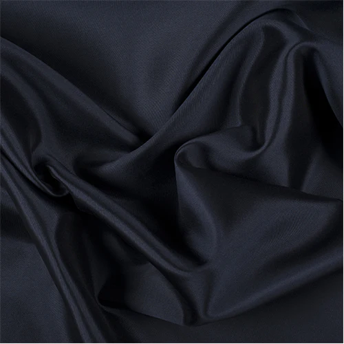 2 YD PC-Runway Silks Midnight/Black Silk/Wool Gab Fabric - Reorderable