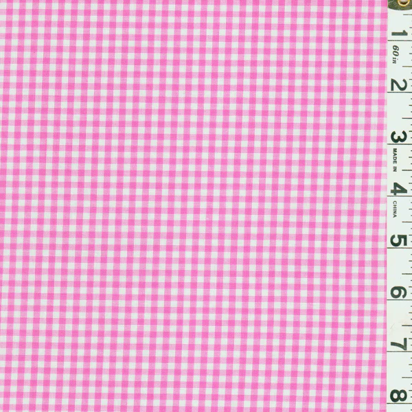 20 YD Bolt-Fuschia 1/8 Inch Gingham Fabric