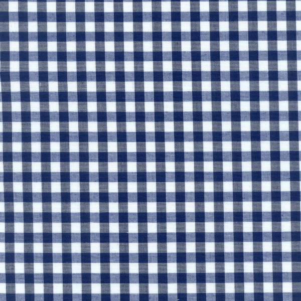 20 YD Bolt-Navy 1/4 Inch Gingham Fabric