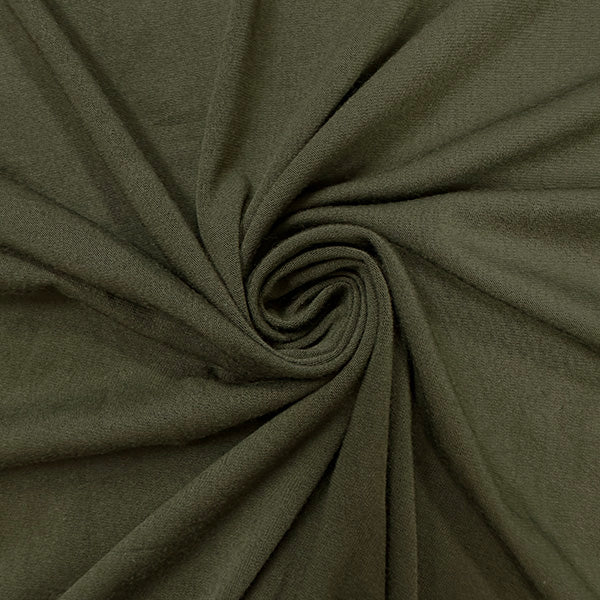 3 1/4 YD PC-Fern Green Solid Rayon Spandex Jersey Knit Fabric