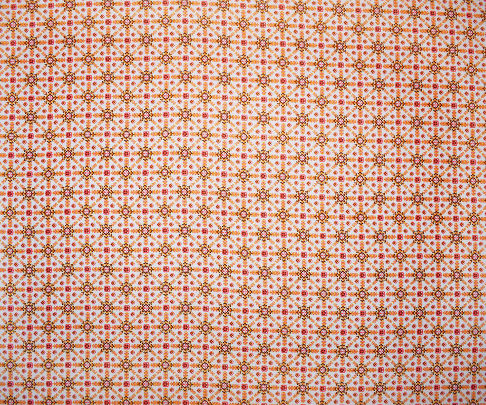 4 1/8 YD PC-Pink-White-Multi Poly Abstract Printed Chiffon Woven Fabric - Image 3