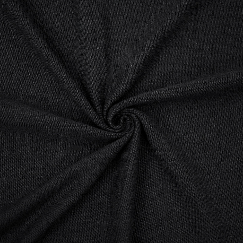 5 YD PC-Deep Gray Cotton-Poly Stretch Spandex Double Brush Jersey Knit Fabric