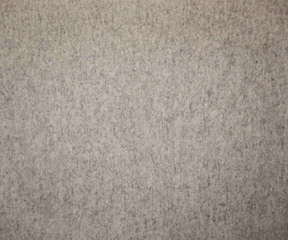 6 YD PC-Heather Gray Wool Poly Single Side Brushed Woven Jacketing Fabric - Image 4