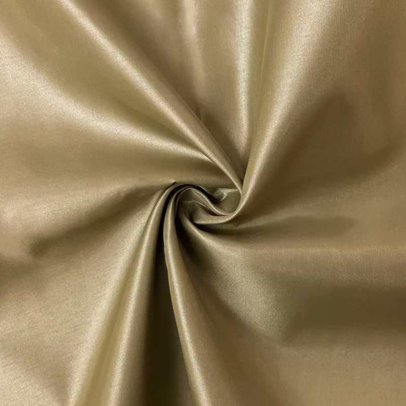 Antique Beige Poly China Silk Solid Lining Woven Fabric