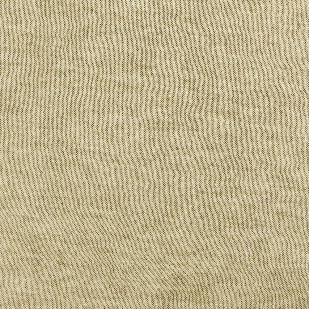 Antique Yellow-Beige-Multi Stretch Cotton Jersey Knit Fabric - Image 3