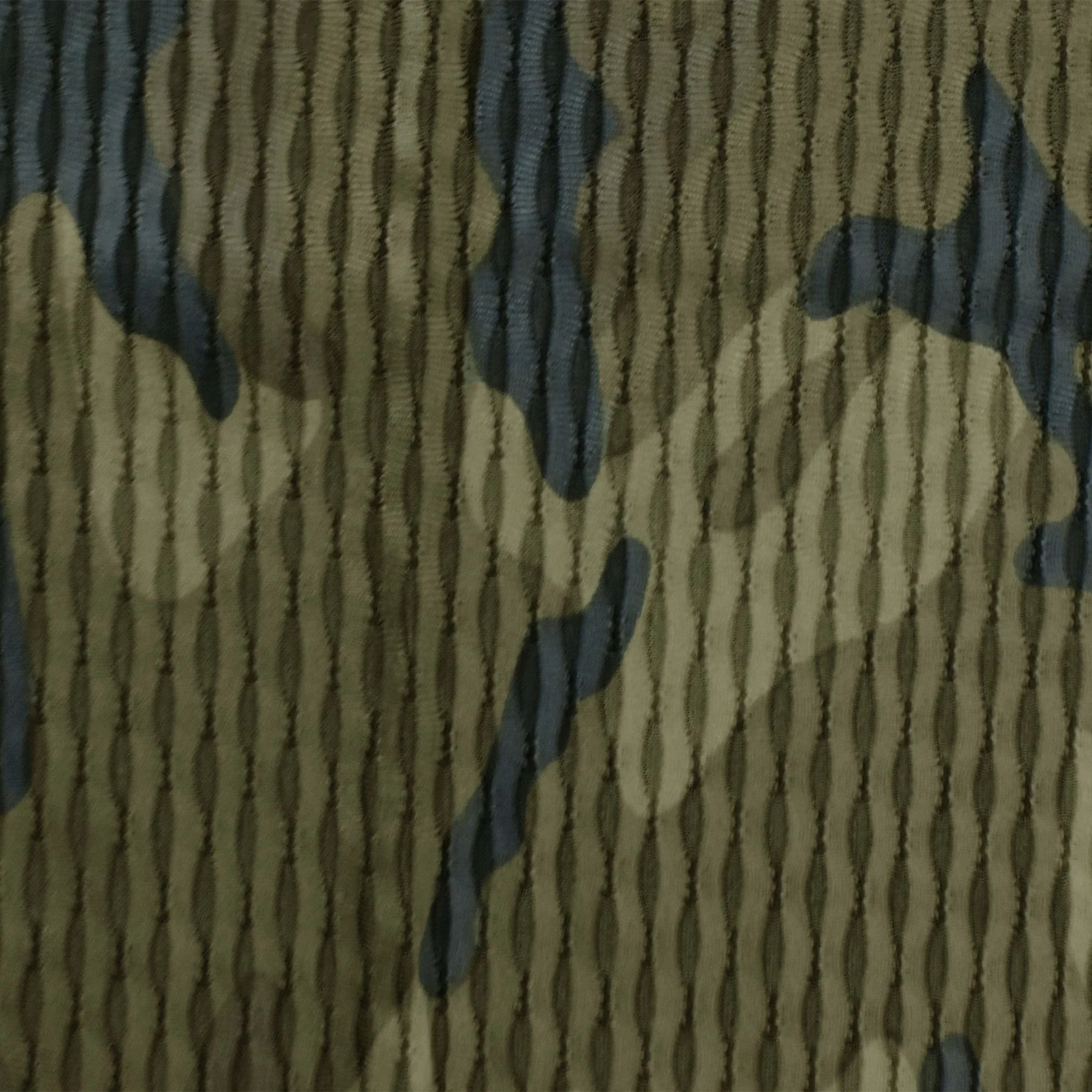 Army Green-Multi Famous Maker Stretch Camouflage Printed Mesh Yoga Fabric - Image 4