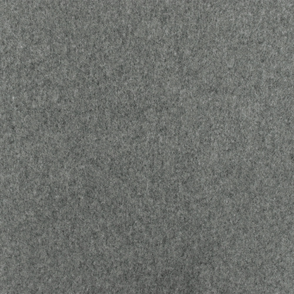 Ash Gray Textured Wool-Poly Textured Woven Coating Fabric - Image 4