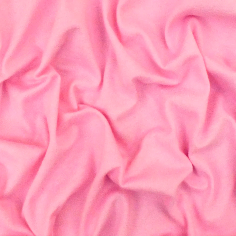Baby Doll Pink Solid Cotton Jersey Knit Fabric - Image 3