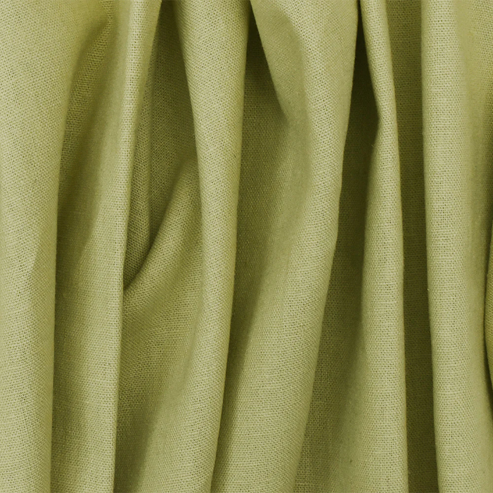 Bamboo Green Cross-Hatch Handkerchief Linen-Rayon Woven Fabric - Image 2