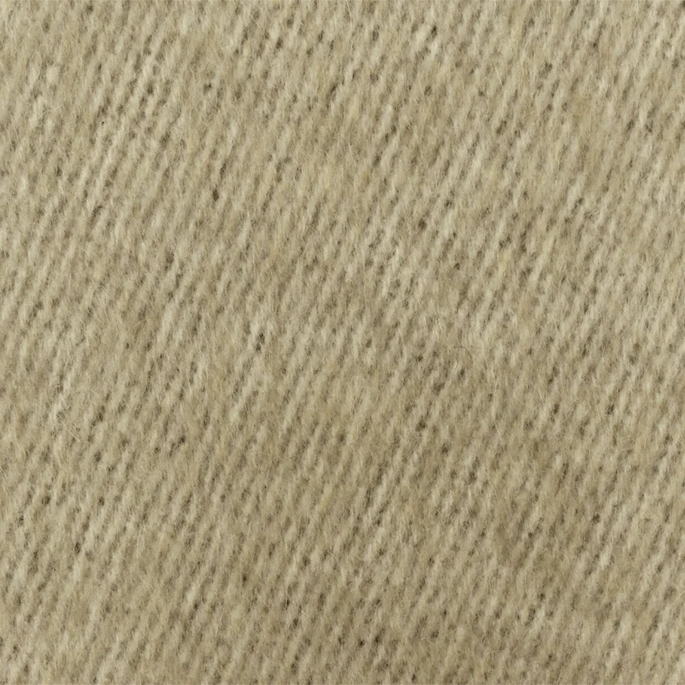 Beige-Black-Multi Brushed Wool Blend Twill Coating Woven Fabric - Image 4