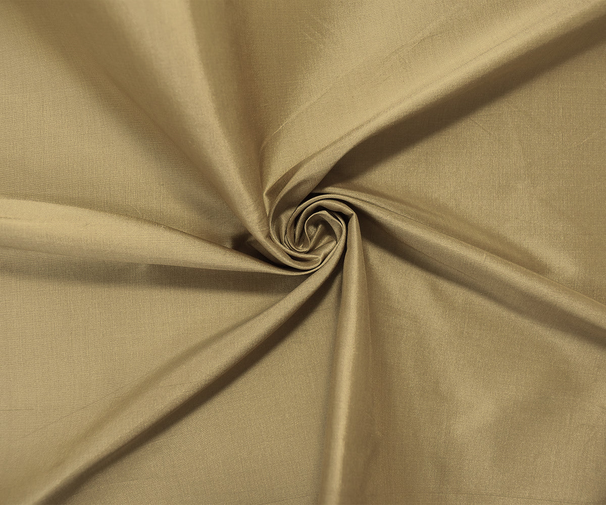 Beige-Taupe Silk Iridescent Shantung Woven Fabric - Image 3