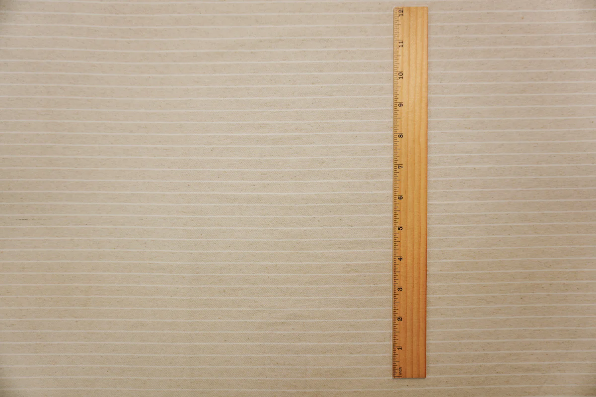 Beige-White Famous Maker Famous Maker Rayon Blend Stretch Twill Woven Fabric - Image 5