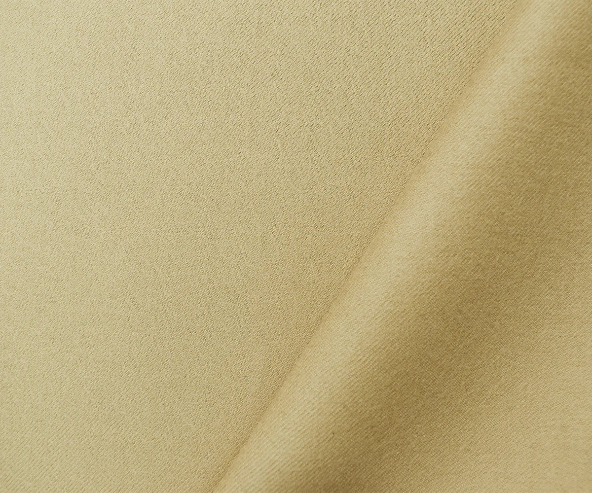 Beige Wool Poly Solid Twill Woven Jacketing Fabric - Image 2