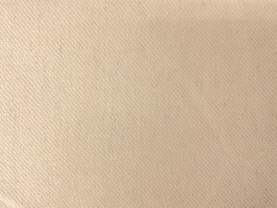 Beige Wool Solid Single Side Brushed Twill Coating Woven Fabric - Image 3