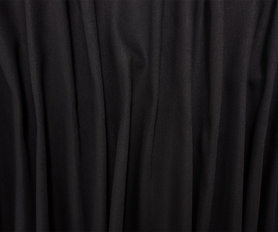 Black 10.5 oz. Candiani Cotton Blend Stretch Denim Twill Woven Fabric - Image 3