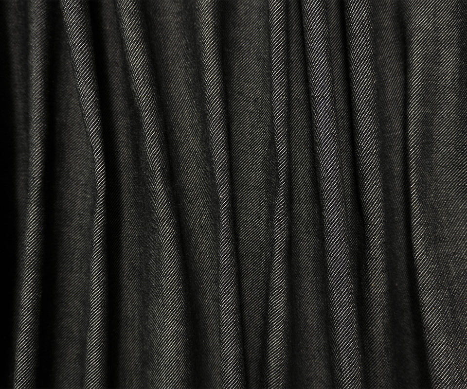 Black 11.5 oz. Cotton Stretch Denim Twill Woven Fabric - Image 2