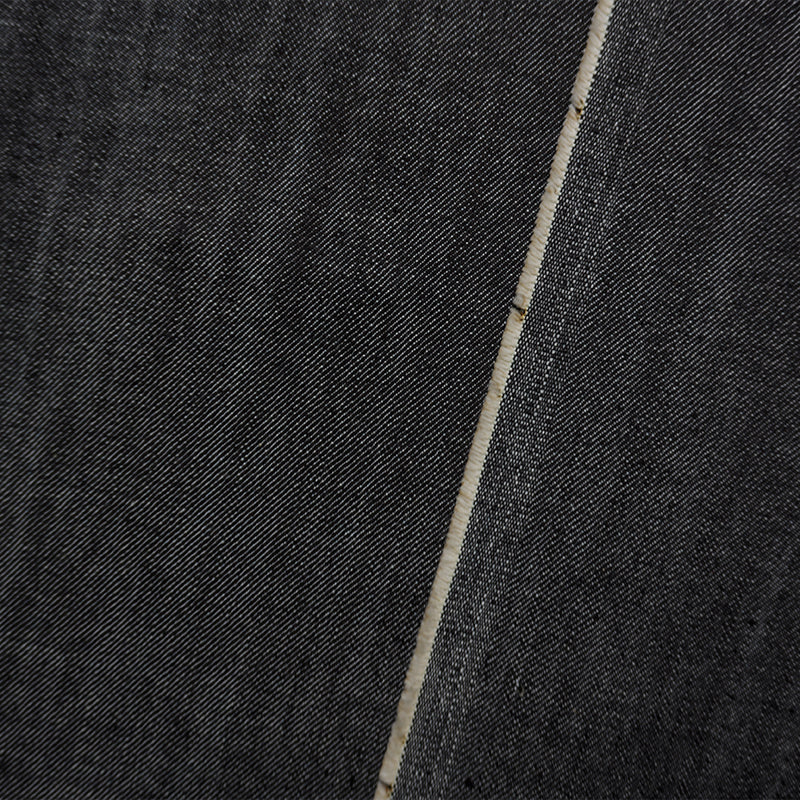 Black 11.5 oz. Kaihara Printed Japanese Denim Twill Woven Fabric - Image 2
