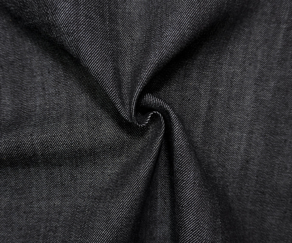 Black 11.5 oz. Kaihara Printed Japanese Denim Twill Woven Fabric - Image 3