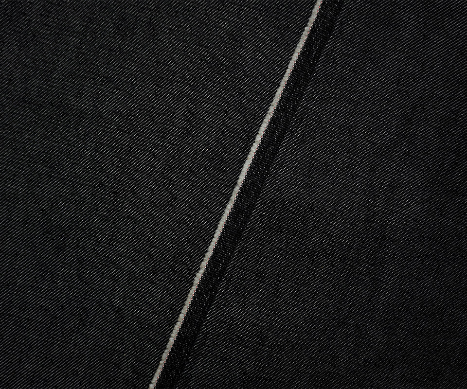 Black 11 oz. Famous Denim Co. Cotton-Modal Blend Denim Fabric - Image 2