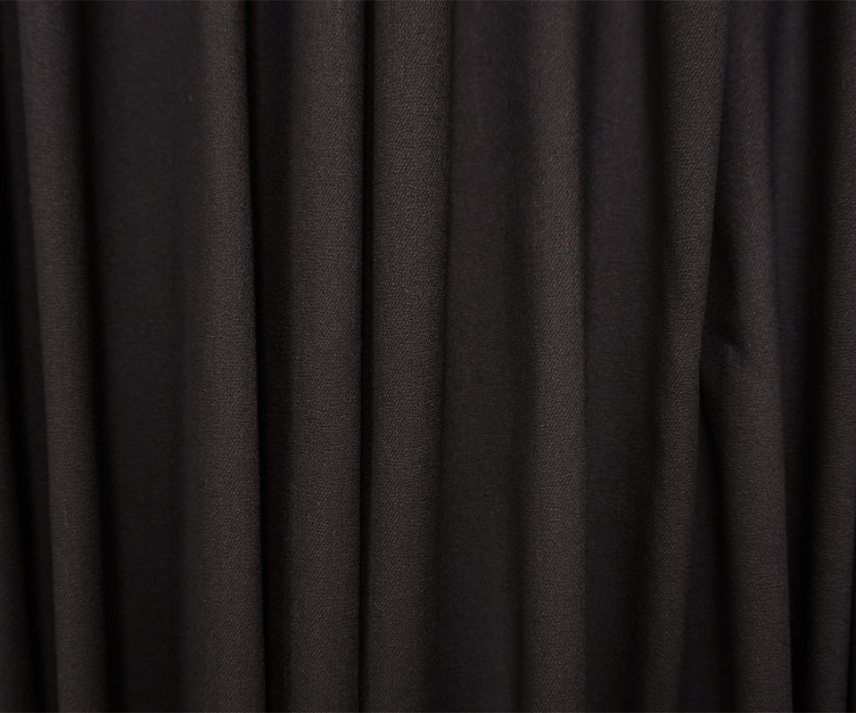 Black 6.5 oz. Cotton Blend Stretch Twill Woven Denim Fabric - Image 3