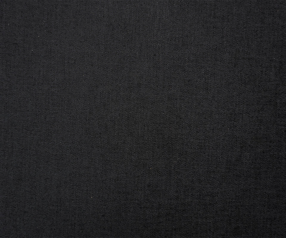 Black 9.5 oz. Cotton Blend Stretch Denim Twill Woven Fabric - Image 4