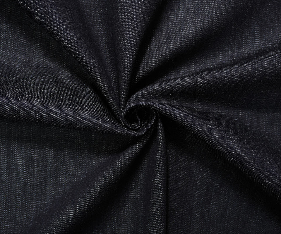 Black 9 oz. Cotton Famous Denim Co. Italian Denim Woven Fabric