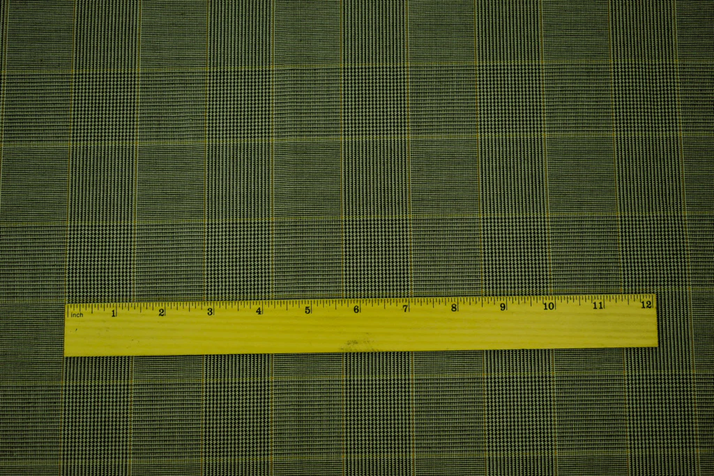 Black-Brown-Gray Poly Wool Glen Plaid Check Shirting Woven Fabric - Image 5