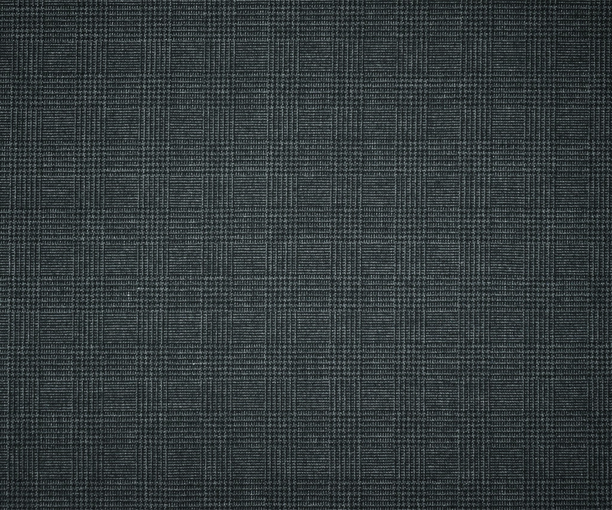 Black-Dark Gray Tropical Poly-Wool Glen Plaid Woven Shirting Fabric - Image 4