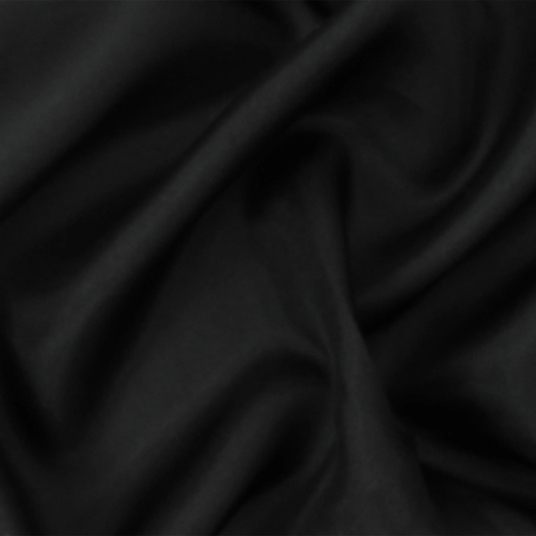 Black Famous Designer Silk Habotai Woven Fabric
