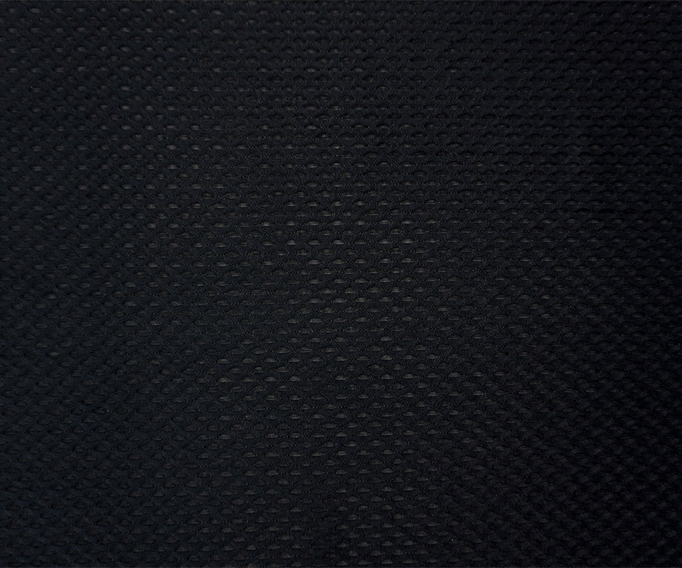 Black Famous Maker Nylon Spandex 3D Mesh Knit Yoga Fabric - Image 3