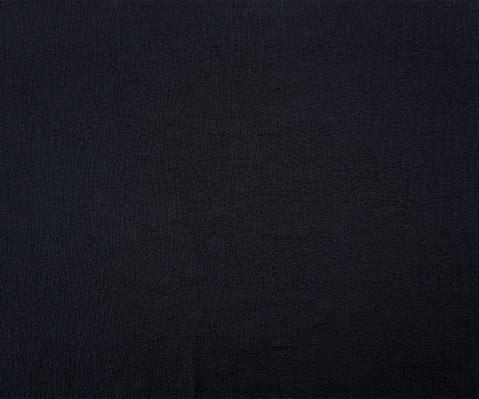 Black Famous Maker Nylon Spandex Texture Matelasse Double Knit Fabric - Image 3
