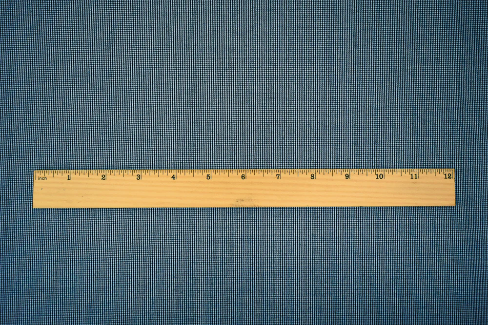 Black-Gray Poly-Wool Texture Striped Pattern Suiting Woven Fabric - Image 6