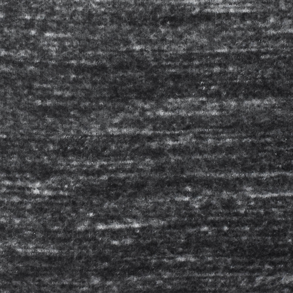 Black-Gray Slub Stretch Cotton Spandex Brushed Face Jersey Knit Fabric - Image 3