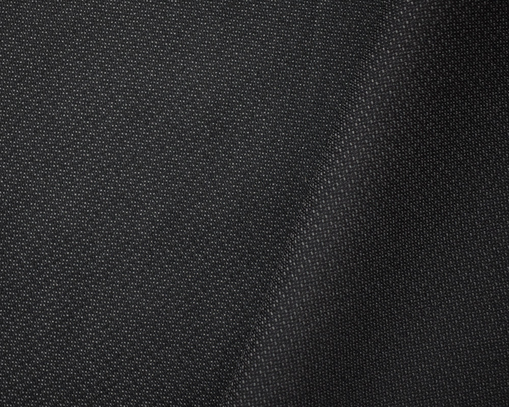 Black-Gray Wool Blend Texture Dobby Woven Shirting Fabric - Image 2