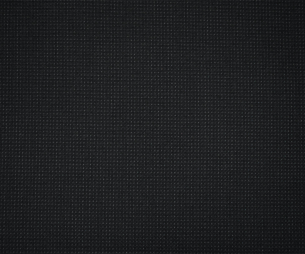 Black-Gray Wool-Poly Texture Dobby Woven Suiting Fabric - Image 4