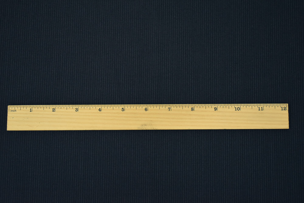 Black-Gray Wool Polyester Dobby Woven Suiting Fabric - Image 5